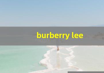 burberry lee